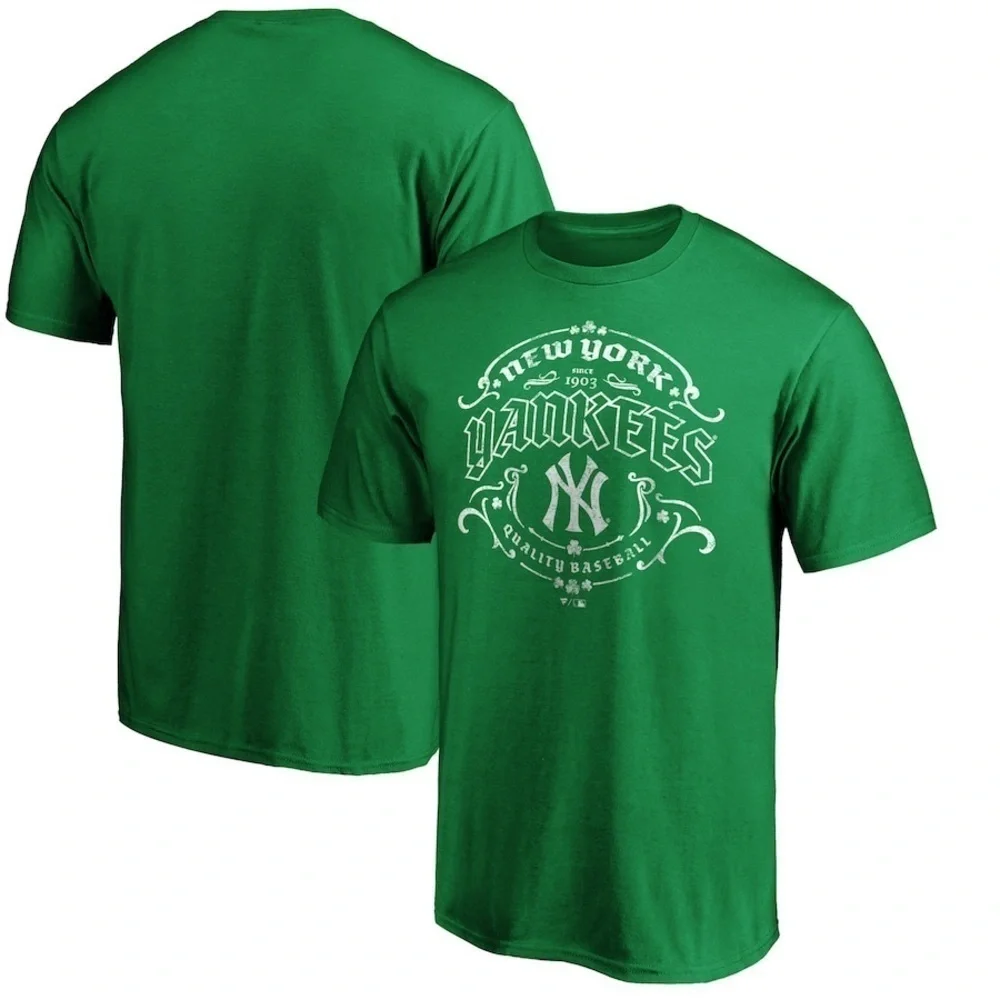 Fanatics New York Yankees Branded St. Patrick's Day Team T-Shirt Size Large